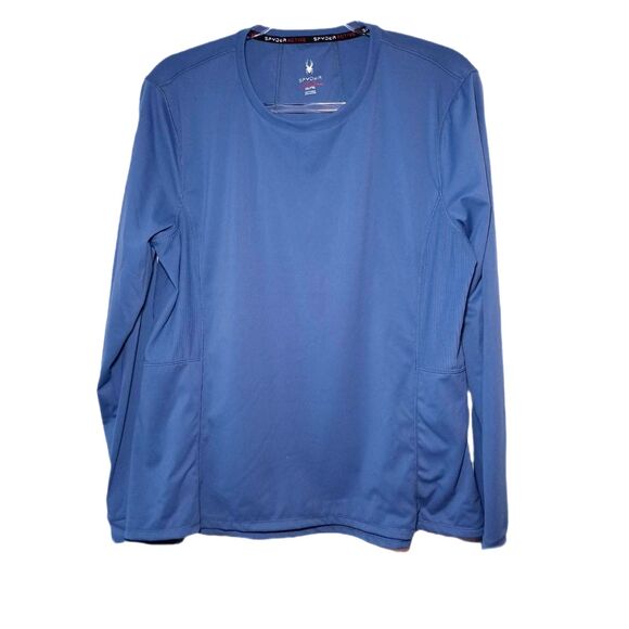 Spyder Light Blue Long Sleeve Crew Neck Top Size XXL - Picture 1 of 3